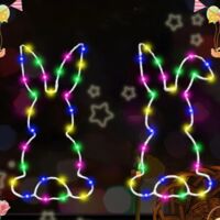 Luci LED Pasqua – Coniglio Decorazione Finestra Interno & Esterno C