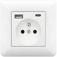 Presa a Muro con USB e Tipo C 16A – Presa Incasso Ricarica USB