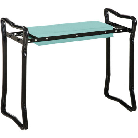 Almohadilla para rodillas plegable para jardín con asiento cómodo – Ideal para jardinería, 58 × 28 × 49 cm