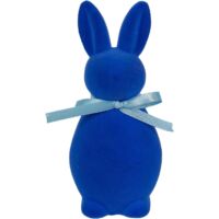 Decoración Pascua Interior – Set Conejos Mesa & Fiesta Azul Rey 20x9x8.5cm