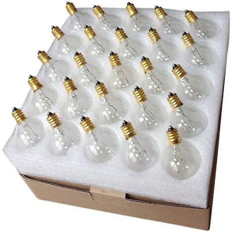 Ampoule sphérique G40-e12 Base-ip44-waterproof-blanc chaud-pour éclairage de cour-7 W décoration de fête de mariage