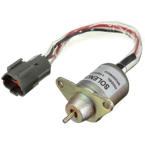 Crea – Solénoïde d'arrêt de carburant Diesel 12V – Compatible tracteurs Yanmar et John Deere – Courant 30A – Force de traction 25,4mm - 11923377932