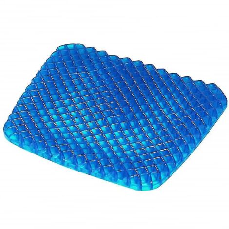 Coussin de siège en gel, coussin antidérapant, respirant, soulagement des escarres (1/2)
