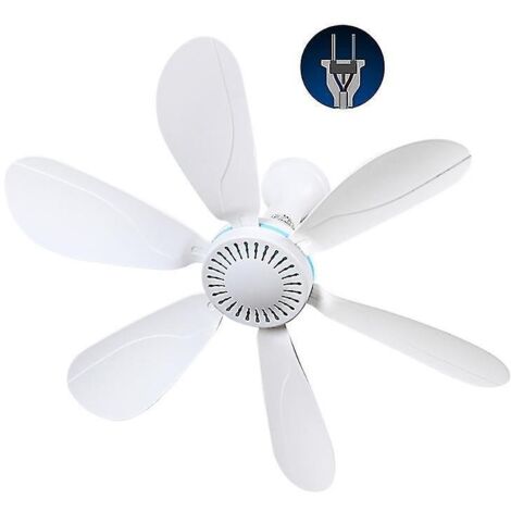 Crea – Ventilateur de plafond 42,5 cm – 220V, 10W – Interrupteur marche/arrêt – Économie d'énergie, ultra-silencieux