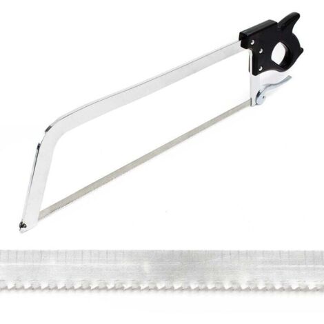 XL Scie Boucher professionnelle Manuelle Outil Cuisine Gastronomie Lame Charcutier Viande Gros Os
