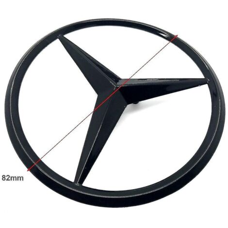 Mercedes Benz 3 Point Gloss Black Star Emblem Badge For All Mercedes C Class W205 & C63 Amg