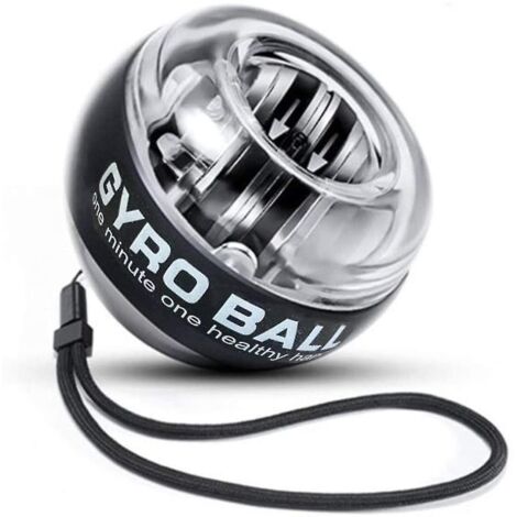 CREA Boule gyroscopique de poignet à démarrage automatique, dispositif de renforcement du poignet, rehausseur de main, exercice d'avant-bras, utilisé pour renforcer les bras, les doigts, les os du poi