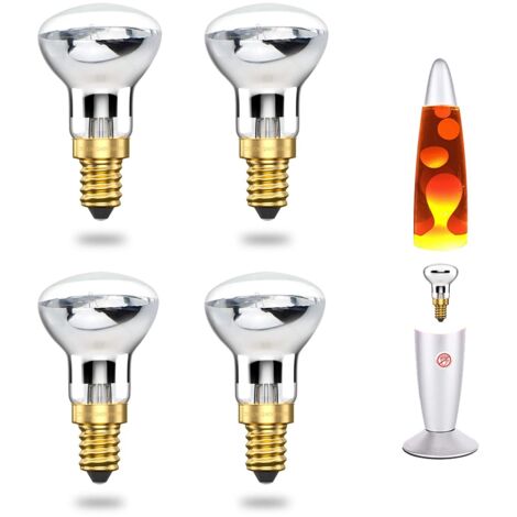 Beijiyi – Ampoule à incandescence E14 R39 25W – Blanc chaud 2400-2600K – Angle d'éclairage 360° – Lot de 4 ampoules A++