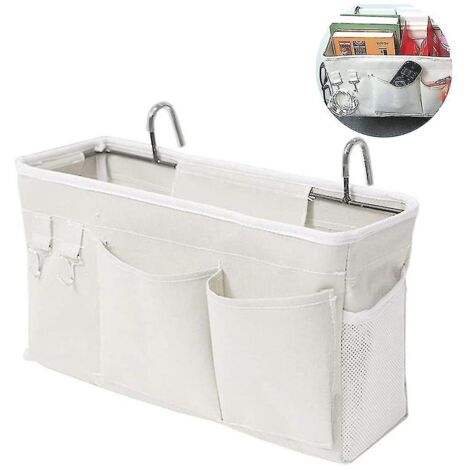 CREA Bed Organizer Bed Bag With Hooks Hanging Pocket Loft Bed Storage Bag (1/4)