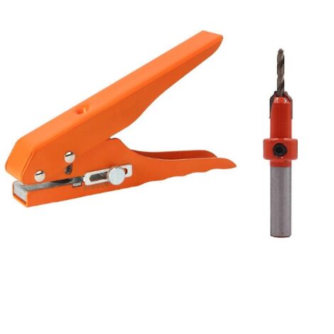 Crea – Pince emporte pièce pour bandes de chant – Perforation 8 mm – Métal solide – Conception ergonomique pour usage intensif
