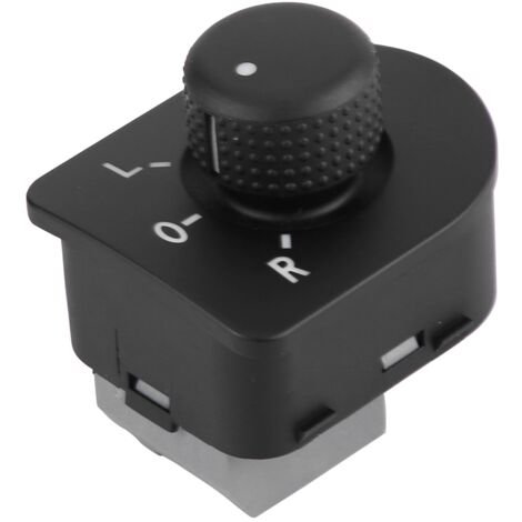 Eosnow Bouton de commande de commutateur de rétroviseur latéral, pour Jetta Golf Passat Beetle 98-06 1J1959565A