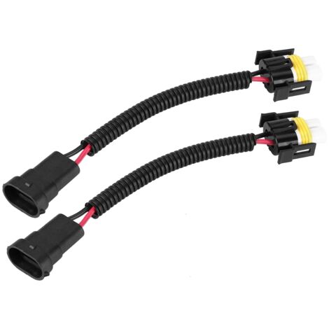 Eosnow – Câblage de connecteur de conversion pour phare antibrouillard H11 H8 – Pré-câblé plug and play – Câble en cuivre haute performance