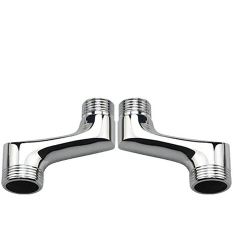 Ouylaf – Raccord contre coudé pour douche – Laiton chromé – Filetage 1/2 3/4 – Montage mural – Robinet disque céramique anti-goutte