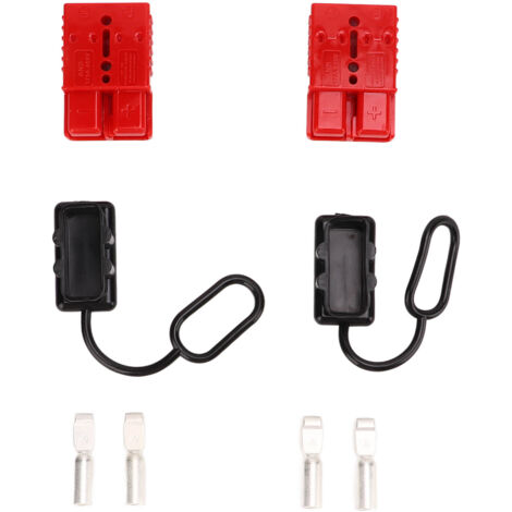 Kit de prise de faisceau de cbles 175A, 2 jeux de batterie rouge 1/0AWG 600V, connexion rapide, déconnexion, Kit universel pour voiture (1/5)