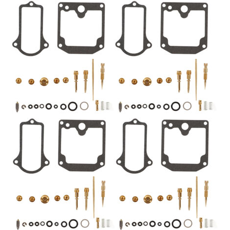 GARRYFIZH Kit de réparation de carburateur de moto 4 pièces ensemble de révision de reconstruction de carburateur pour KZ650B Z650 KZ650C personnalisé KZ650D SR KZ650
