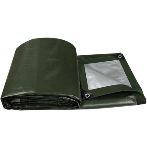 Bâche imperméable, bâche de Jardin avec œillets en Aluminium, bâche tissée bâche de Protection bâche de Bateau bâche (2m4m) (1/5)