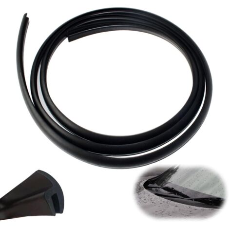 Largeight – Joint de pare-brise avant 1.7m – Caoutchouc flexible en forme de H – Isolation acoustique et protection contre l'eau – Pour voitures