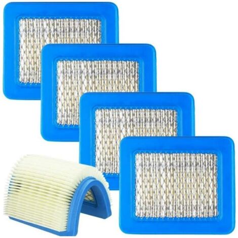 Filtre À Air Moteur 5pcs Moteur Filtre Air Tondeuse à Gazon Accessoires Filtre Air Cartouche Filtre Air pour Tondeuse Poussée Remplacement Bleu Filtre Air Tracteur 13cmX11cm (1/5)