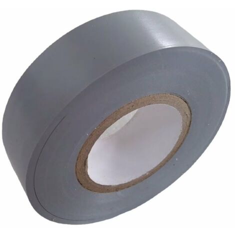 Ruban adhésif isolant électrique Rouleaux isolation thermique PVC pour réparation voiture, vélo, bricolage, gaine électricien, Haute qualité 30m x 18mm Couleur Gris argenté Lot de 1 Rouleau (1/5)