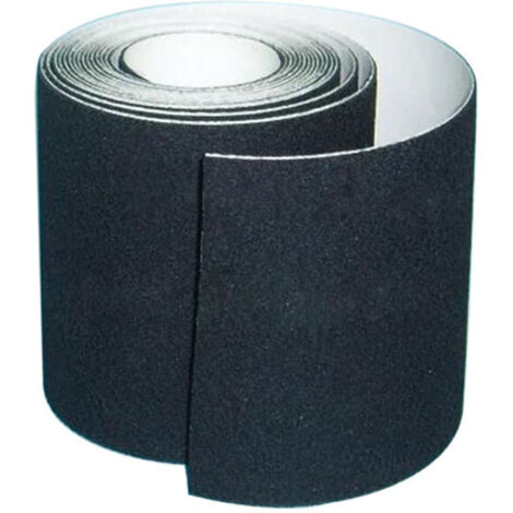 Bande Antidérapante Adhésive pour Escaliers, Friction, Abrasif pour les Sécurité, Escabeau, Intérieur, Extérieur, Haute Traction, 10CM x 5M, Noir