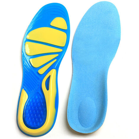 Serbia – Semelles en gel anti-choc taille M – Antidérapantes et lavables – Pour baskets, chaussures de sécurité, randonnée – Confort pieds sensibles
