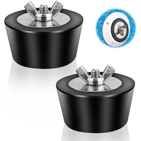 Shining House – Bouchons d'hivernage en caoutchouc pour piscine – Lot de 2 bouchons coniques 25 mm – Protection contre le gel et les fuites