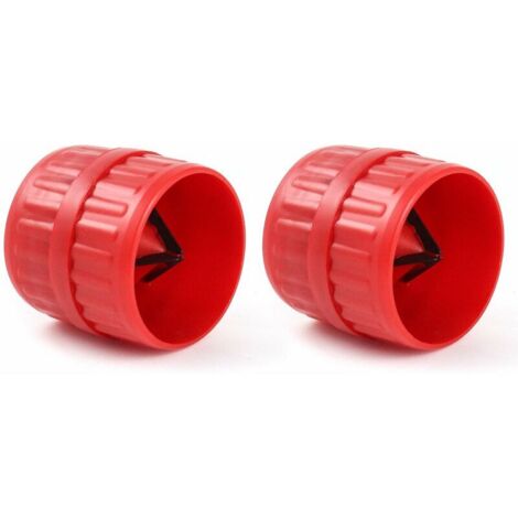 2Pcs Ébavureur pour tubes, Alésoir intérieur et extérieur, pour Tuyaux en Cuivre Aluminium Laiton PVC, Diamètre 5mm a 38mm 56Vingt (1/5)