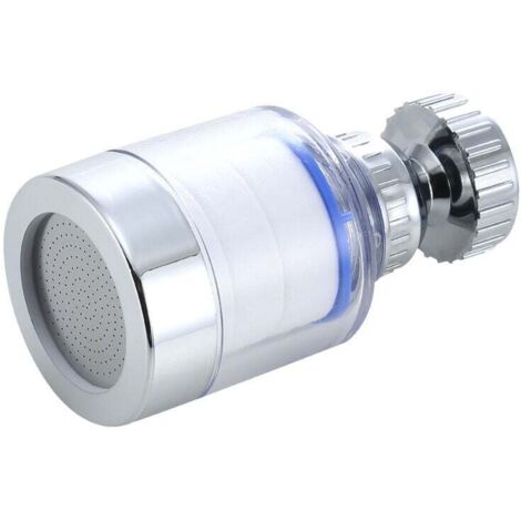 Robinet universel avec filtre anti-éclaboussures - Robinet de lavabo - Tête de robinet rotative à 360 ° - Filtre à eau - Accessoire de cuisine 742.2cm (1/5)