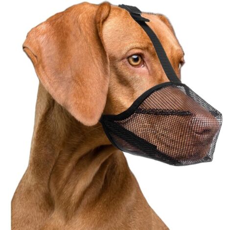 Musele respirante réglable pour chien (petit, moyen, grand) – Nylon résistant anti-morsure et léchage