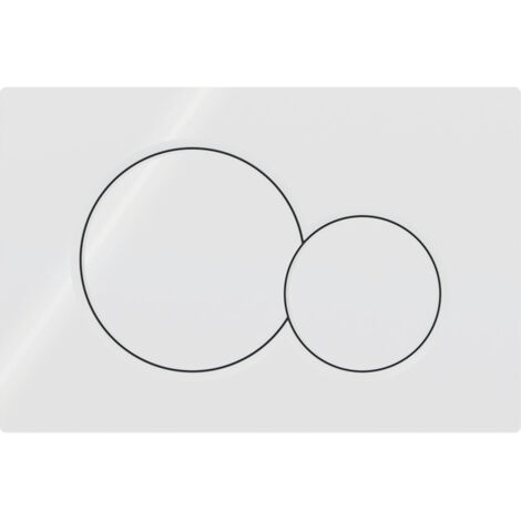GEBERIT SIGMA 01 Plaque de déclenchement - Convient pour réservoir d'eau UP320 / UP720 - 115.770.11.5 - Blanc (1/2)