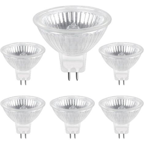 Ampoule Halogene GU5.3 35W 12V, 400lm Blanc Chaud 2700K Dimmable, Ampoule Spot Halogène MR16, pack de 6