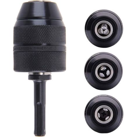 Adaptateur Sds Plus Mandrin autoserrant à fermeture rapide 2-13 mm Mandrin Professionnel Robuste 1/2-20UNF Perceuse Sans Clé de Mandrin à Fermeture Rapide Avec Adaptateur SDS (1/5)