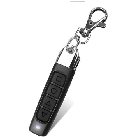 Télécommande universelle avec 4 canaux, 3 fonctions, ouvre-porte de garage, clonage automatique, fréquence 433,92 MHz, duplicateur de porte de garage, noir, 1 pièce (1/5)