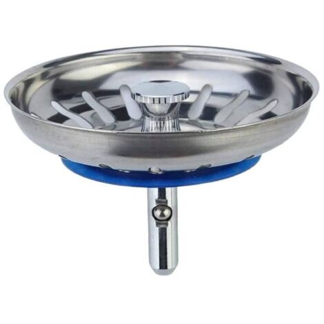 Évier universel 80 mm - panier de vidange bouchon de vidange inox bouchon d'évier crépine d'évier - bouchon de vidange évier de cuisine bouchon de vidange évier de cuisine - inox