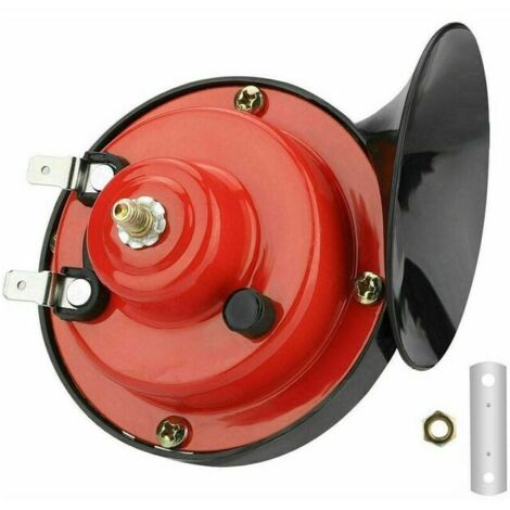 Sjqka – Klaxon de train étanche 12V 300dB – Avertisseur sonore pour moto, camion, bateau, SUV – Métal et ABS – Installation facile