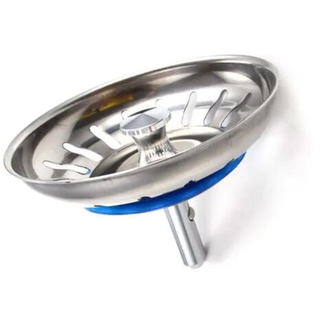 Bouchon Évier Cuisine Filtre avec Goupille Réglable - Universel Cuisine Bouchon Évier, Panier Crépine Pop-Up, Inoxydable, Compatible Lave-Vaisselle (80mm) (1/4)