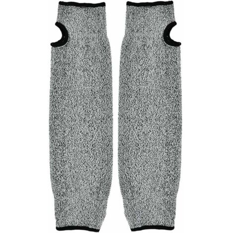 Manchon de protection pour bras, manchon pour bras de sécurité, Gants de travail à manches longues anti-abrasion résistant aux coupures HPPE pour jardin, cuisine et travaux agricoles (35cm)
