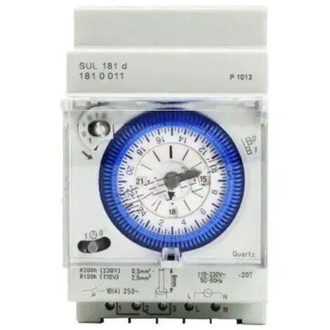 Tonchean – Interrupteur horaire bidirectionnel 24h Rail DIN – Réserve de marche 200h – Alimentation 110-230V – Automatisation appareils électroménagers - SUL 181 D (1/5)