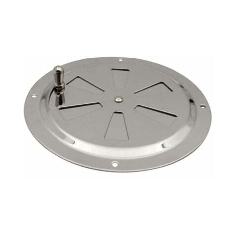 Ventilations rondes en acier inoxydable Grille de ventilation Reglable Rond Évent d'Aération Grille Évent à persiennes en acier inoxydable pour Fumeur,Camping-Car,Maison,Yachts Diamètre 125mm,1 pièce (1/5)