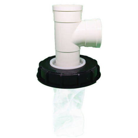Couvercle de Réservoir IBC avec Filtre en Nylon Lavable pour Réservoir d'eau de Pluie IBC 1000 litres,Filtre À Couvercle IBC Accessoires de Réservoir IBC,Filtre à Eau de Pluie en Nylon (té vertical de