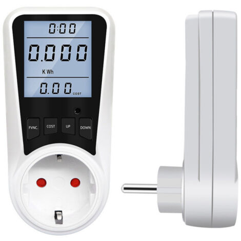 Prise Compteur d'Énergie, Consommation d'Énergie avec 7 Modes Surveillance, Écran LCD Rétroéclairé, Prise Consommation Electrique 3680W MAX (1/5)