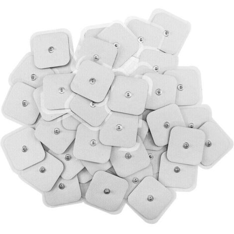 Trimec – Lot de 30 électrodes auto-adhésives 4x4 cm – Compatibles TENS – Améliore circulation sanguine – Confort optimal pour physiothérapie