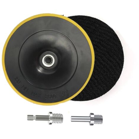 2 Pièces Plateau de Ponçage, Disques Abrasifs pour agrippante pour Outil Rotatif Ponçage Polissage - 180MM, M16 (1/5)