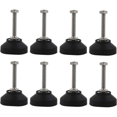 Pieds Ajustables Niveleurs Nivellement Réglables Meubles Garde Vis de Réglage M8 Meuble Réglable Mise Pieds de Nivellement Pied de Nivellement à Visser pour Meubles Pieds et Machines Capacité (1/5)