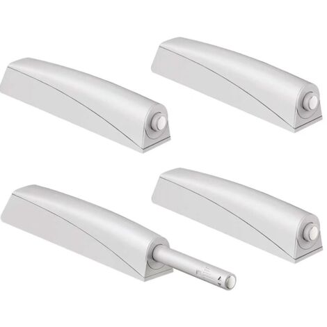 Push to Open Aimant Porte Placard Jiayi 4 Pièces Loquet Magnetique Push Open Poussoir Placard Fermeture Magnétiques pour Armoire Systeme Push to Open Amortisseur Tiroir (1/5)