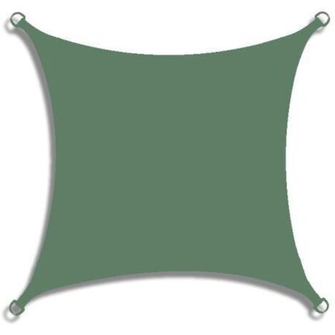Voile d'Ombrage Rectangulaire Imperméable,Polyester Oxford Protection UV 95 %,Indéchirable,Protection Solaire d'Extérieur pour Jardin,Balcon,Terrasse,Patio,Camping(vert foncé,2x2m) GROOFOO (1/5)