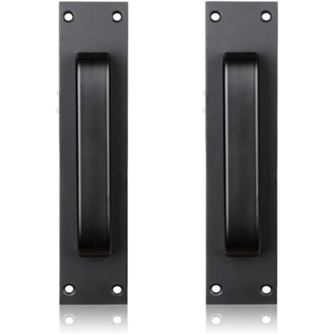 Poignée de porte coulissante noire pour cuisine/mobilier/armoire/armoire/poignée de tiroir pour foulards de porte de grange (1/5)