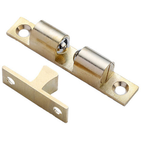 Loqueteau à Billes Cuivre Rouleau Loqueteau Fermeture Loqueteau à Double Bille avec vis pour Fermeture de Placard et Meuble (8 Pièces,40mm) GROOFOO (1/5)