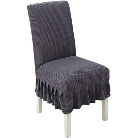 Housses de chaise 2 pièces pour protecteur de chaise housse de chaise extensible lavable amovible (1/5)