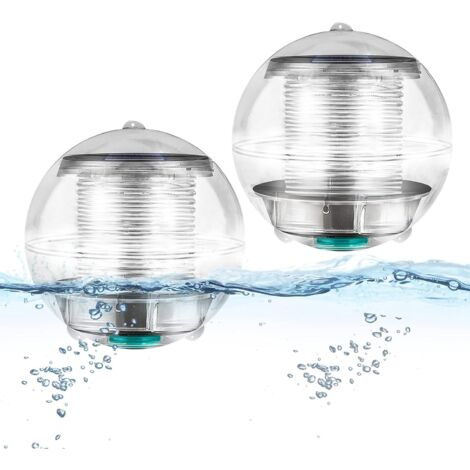 Lumière de Piscine,2 PCS 7 Couleurs Changement Solaire Flottant Lumière étang,Lumière étanche en Solaire Suspension Boule pour Aquarium Baignoire Bassin Jardin Piscine étang Décor (1/5)